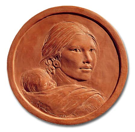 GLENNA GOODACRE TERRA COTTA COIN STUDY