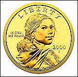 GLENNA GOODACRE - SACAGAWEA GOLDEN DOLLAR COIN