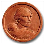 GLENNA GOODACRE TERRA COTTA COIN STUDY