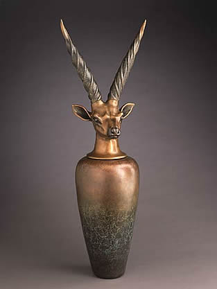 WILLIAM MORRIS CANOPIC JAR: GIANT ELAND