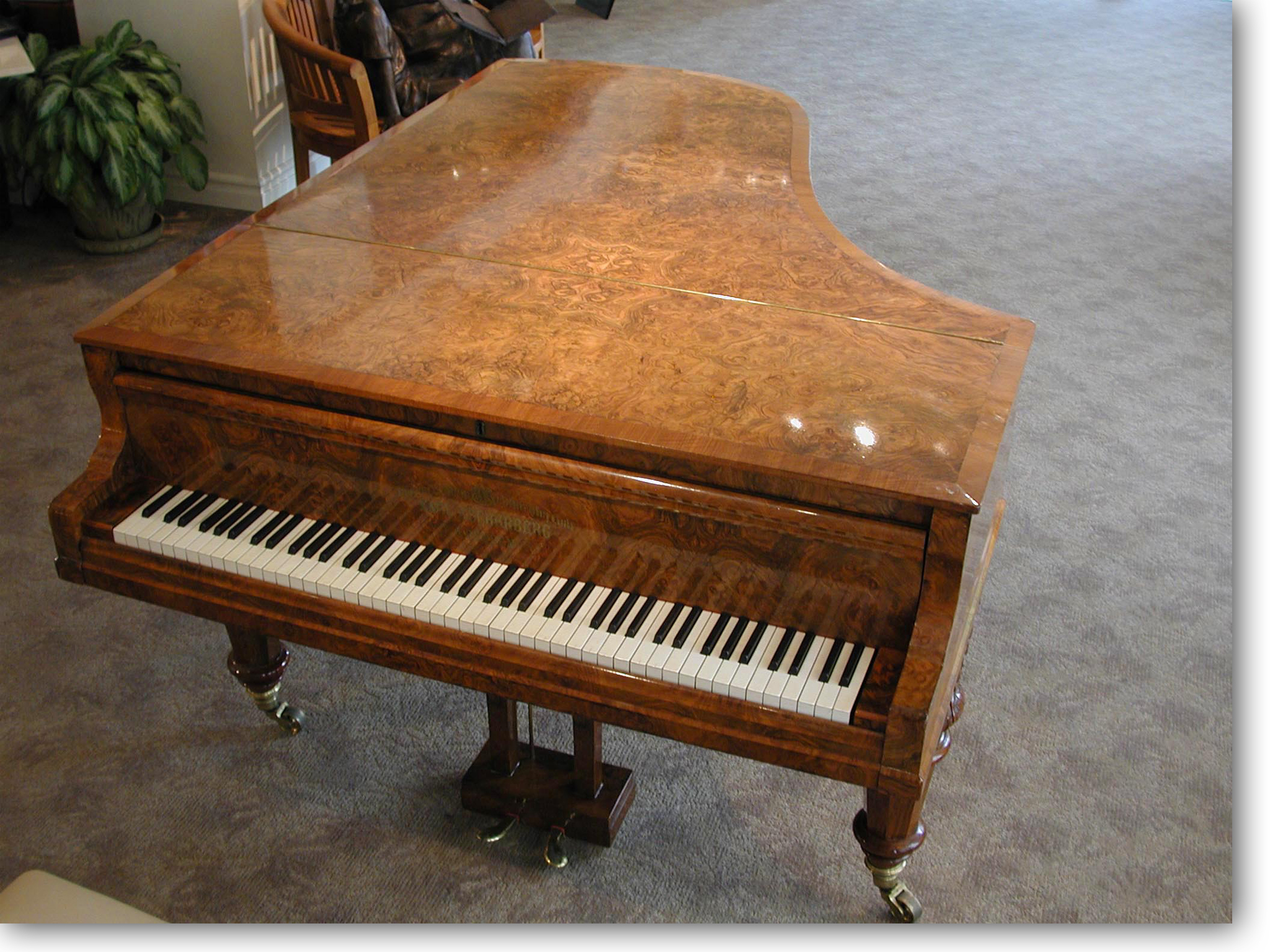 EMIL ASCHERBERG ANTIQUE GRAND PIANO
