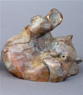 LEO E. OSBORNE BRONZES - PLAYING BEAR