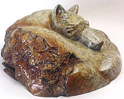 LEO E. OSBORNE BRONZES - WOLF GALAXY