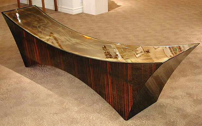 PAUL TAMANIAN FURNITRE PT106 MACASSER BENCH