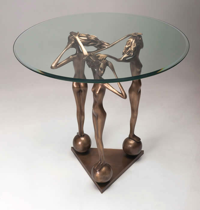 GLENNA GOODACRE THE THREE GRACES TABLE 3-FIGURES