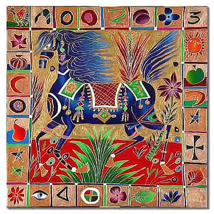 YURI GORBACHEV COMPOSITION WITH HORSE