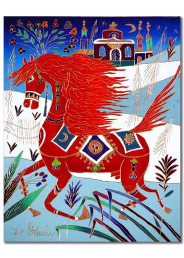 YURI GORBACHEV RED HORSE IN MY VILLAGE