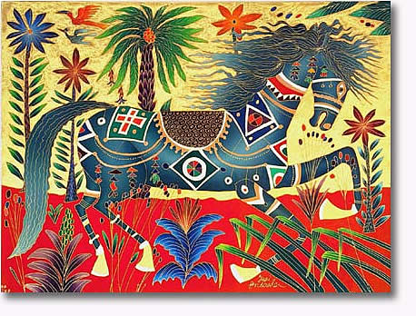 YURI GORBACHEV GRAY HORSE IN SUMMER