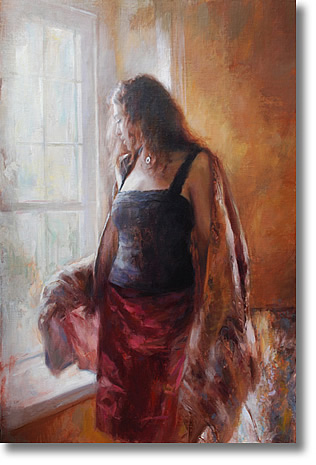 GLENN HARRINGTON RED SATIN SKIRT