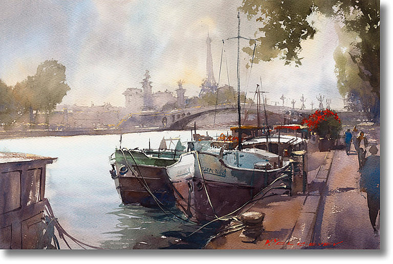 VLADISLAV YELISEYEV SEINE BARGES 013