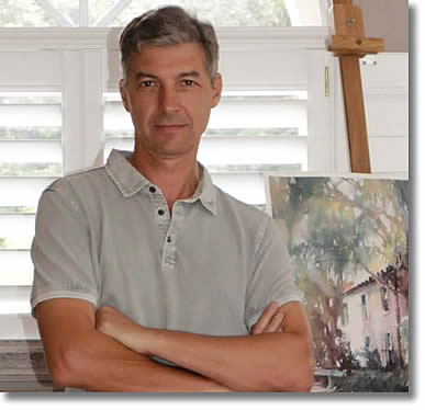 VLADISLAV YELISEYEV IN HIS SARASOTA STUDIO